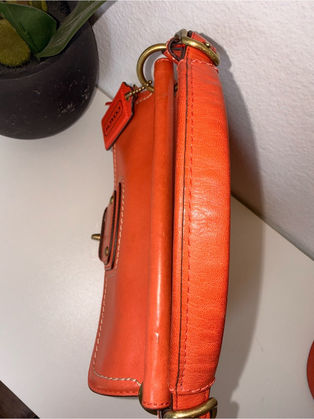 Coach 70th Anniversary Willis Legacy Bag Vermillion Red Orange 19132 - Picture 8 of 17